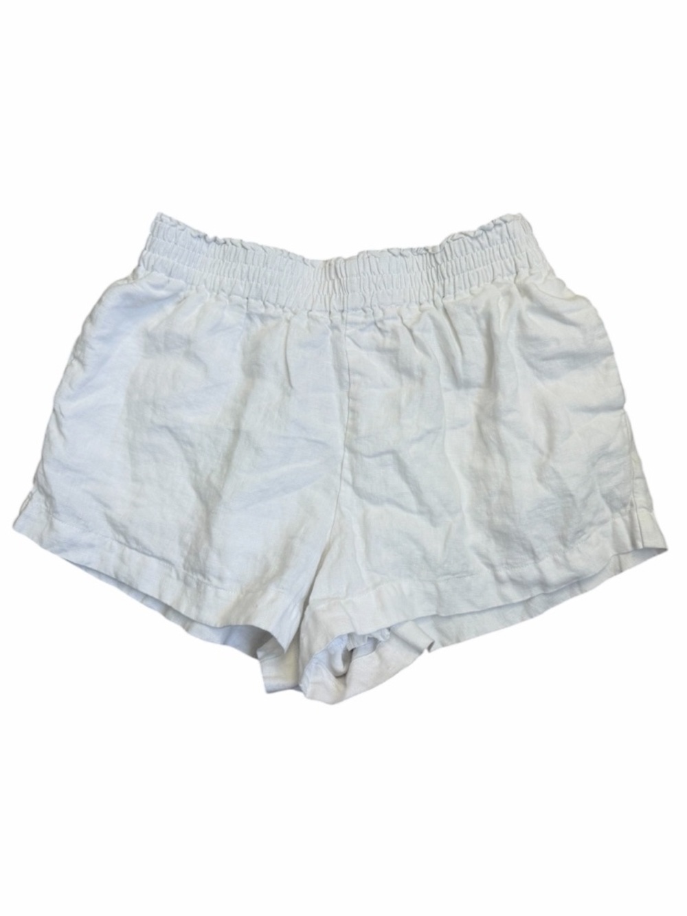 Reformation Mila White Linen Shorts - Picture 2 of 5